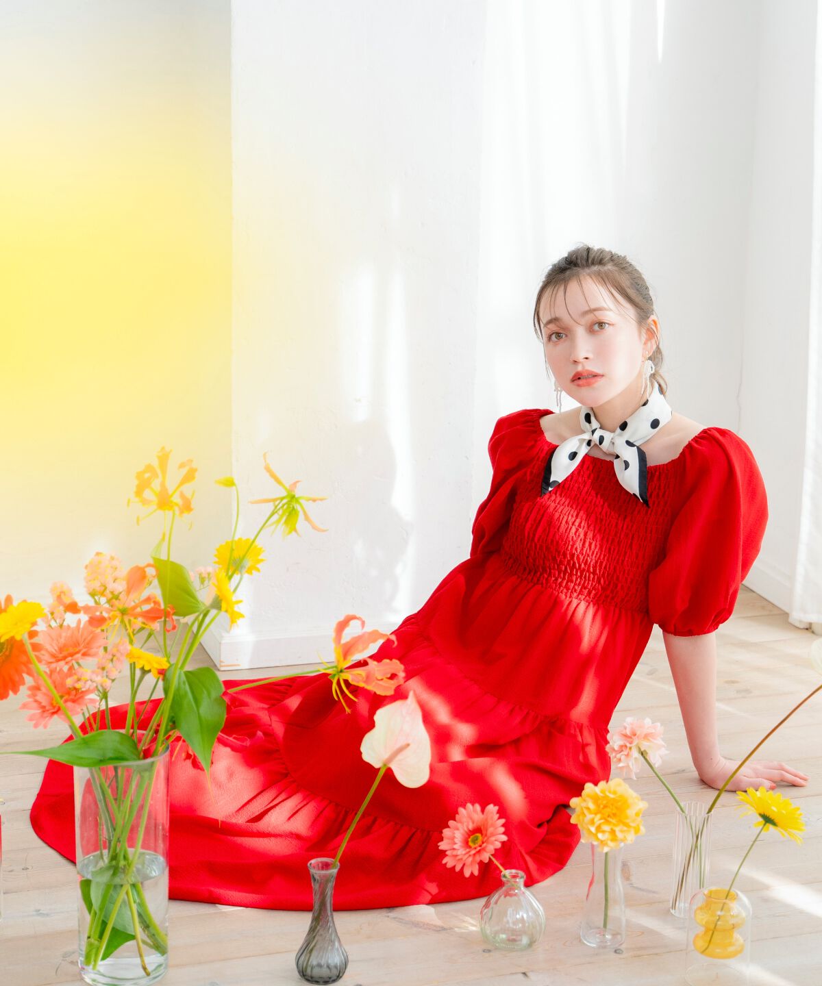 WILLSELECTION「ボリューム袖ティアードワンピース」|ワンピース|