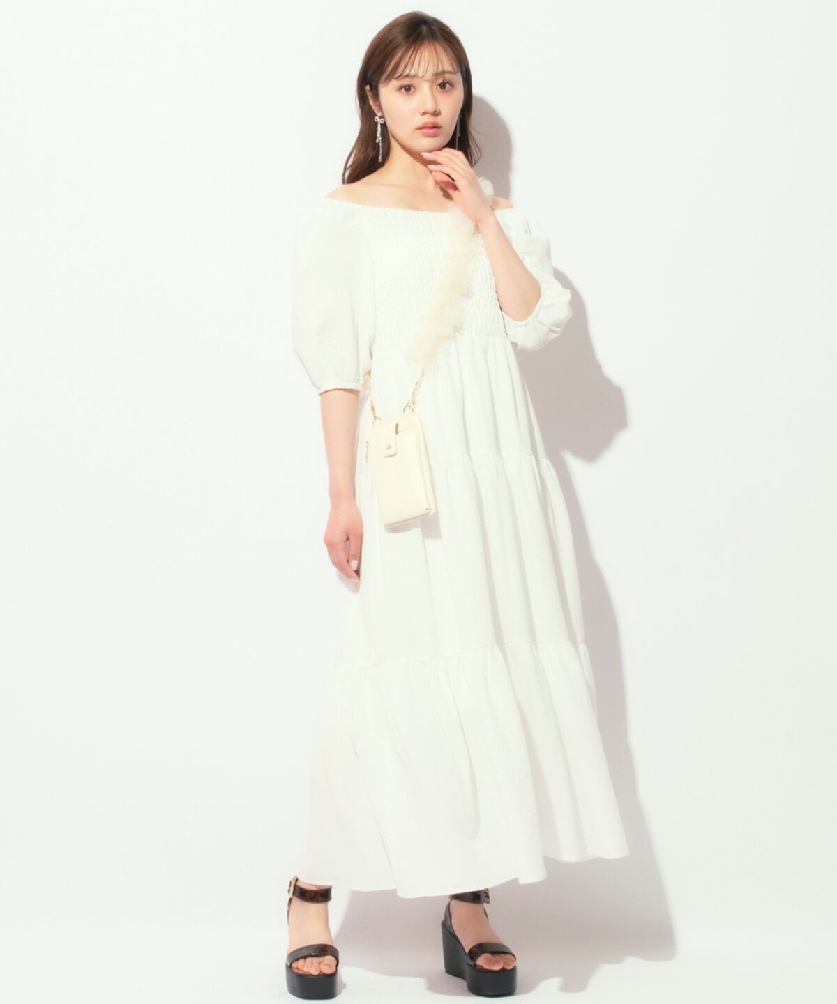 WILLSELECTION「ボリューム袖ティアードワンピース」|ワンピース|