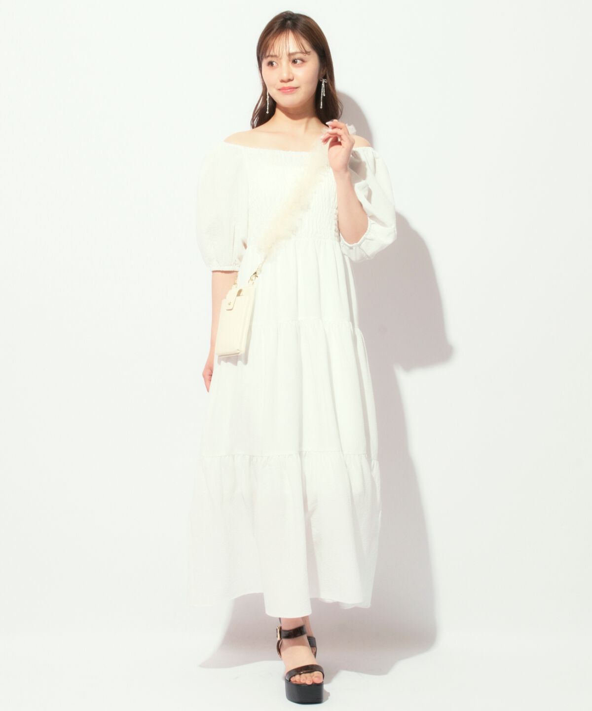 WILLSELECTION「ボリューム袖ティアードワンピース」|ワンピース|