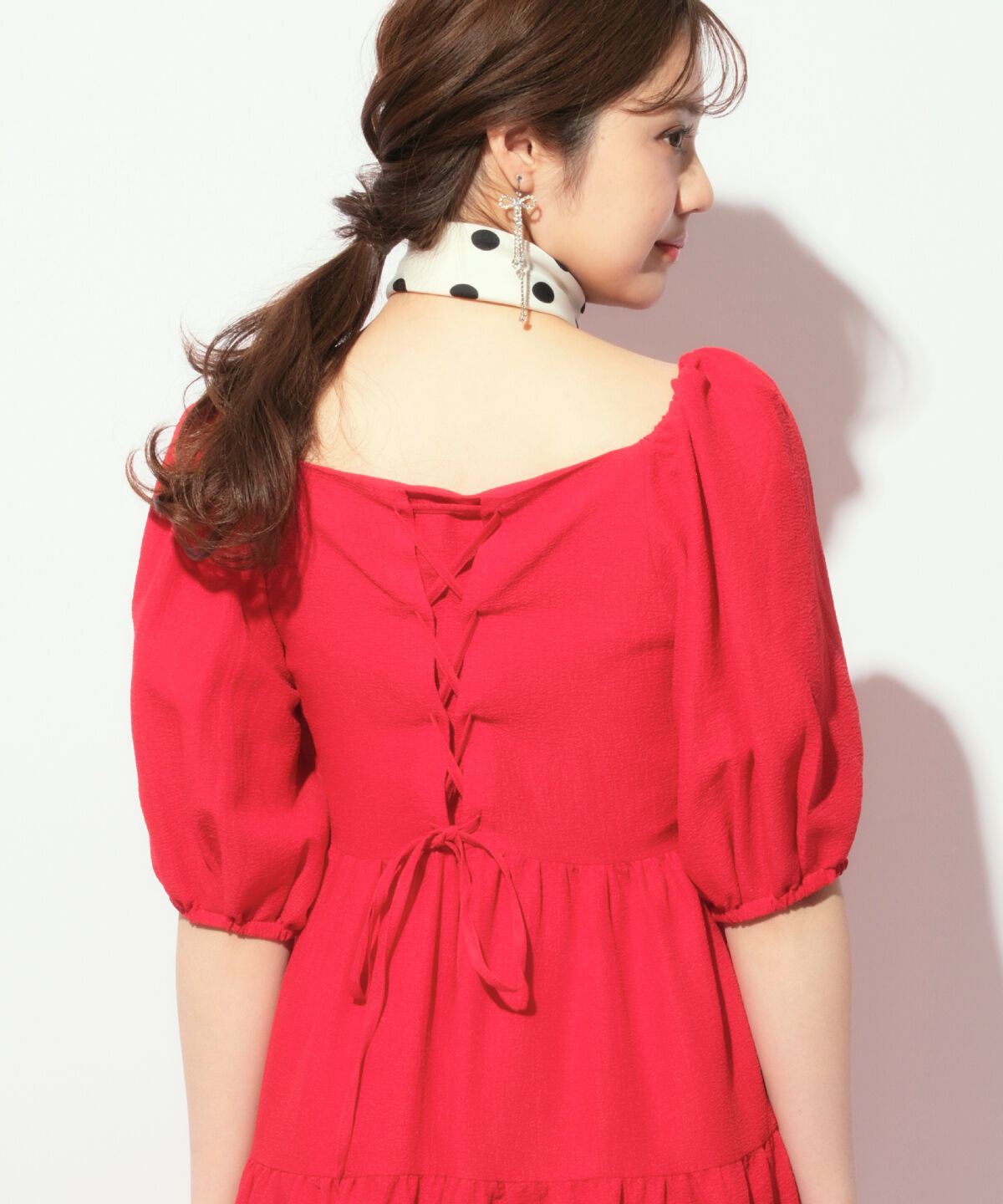 WILLSELECTION「ボリューム袖ティアードワンピース」|ワンピース|