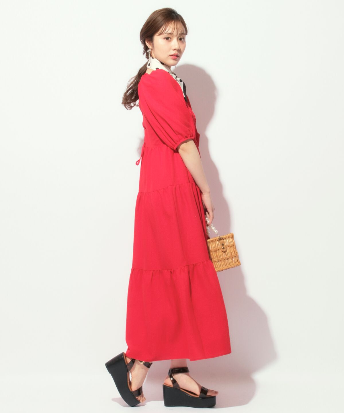 WILLSELECTION「ボリューム袖ティアードワンピース」|ワンピース|