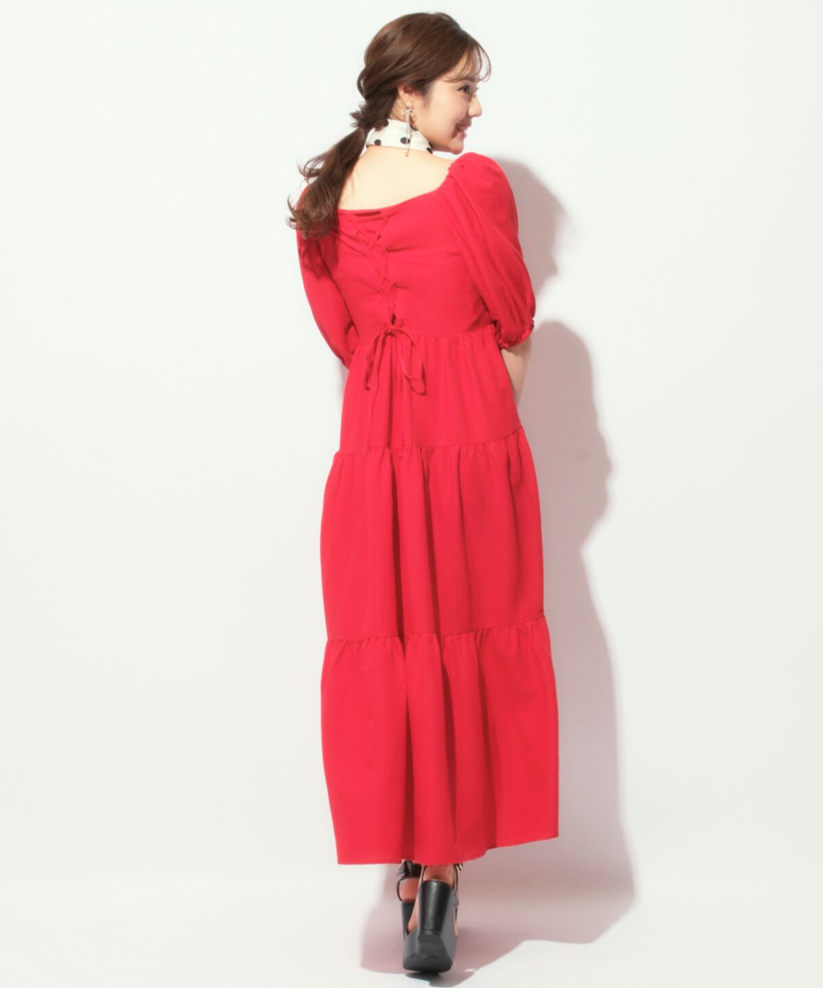 WILLSELECTION「ボリューム袖ティアードワンピース」|ワンピース|