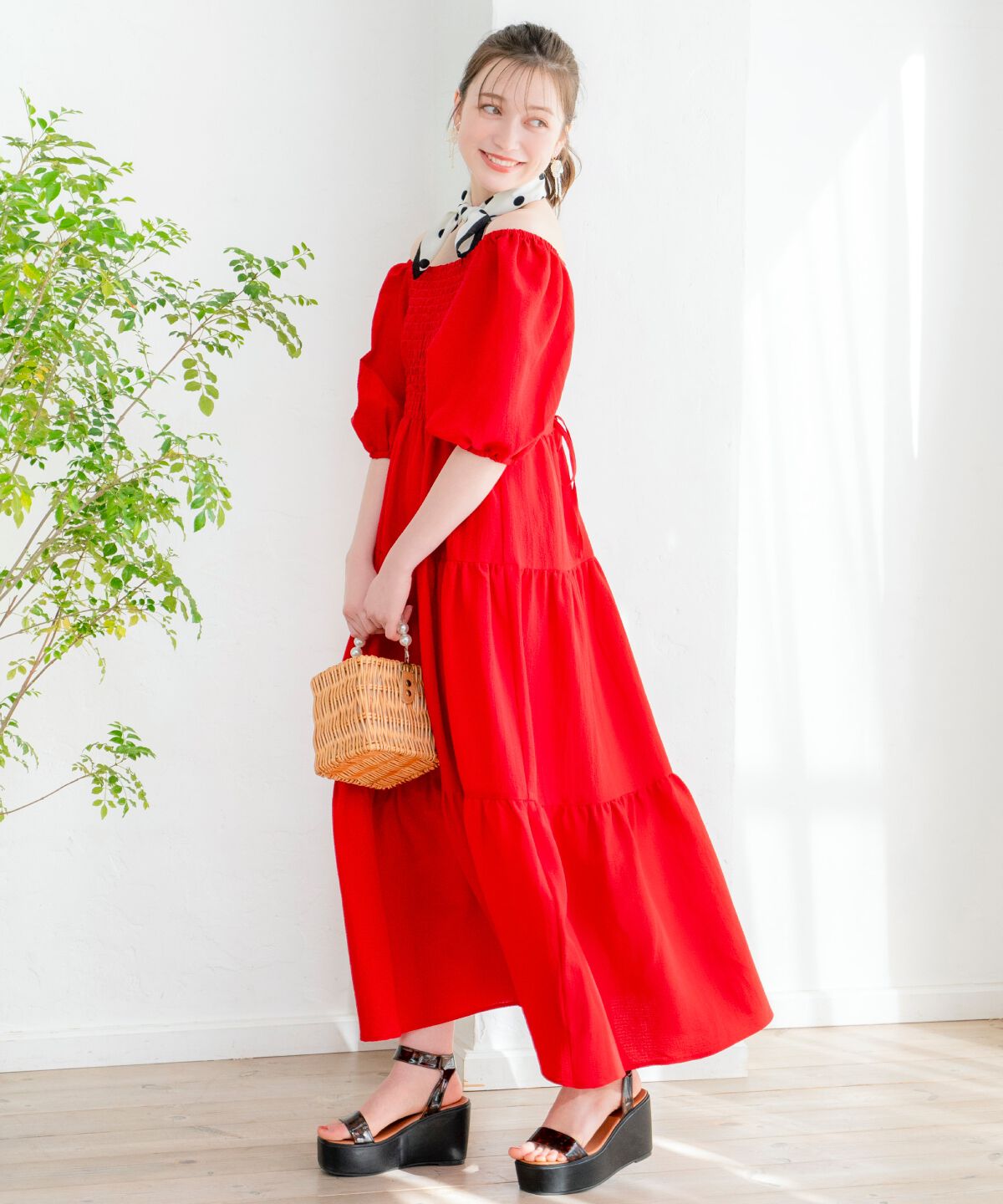 WILLSELECTION「ボリューム袖ティアードワンピース」|ワンピース|