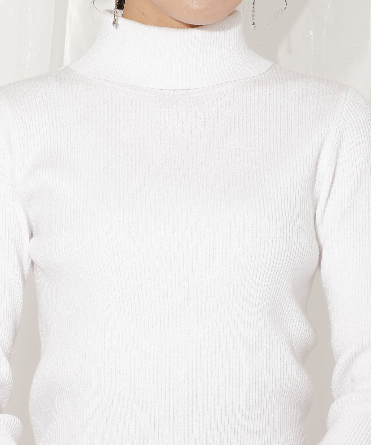 WILLSELECTION「袖リボンタートルニット」|ニット・セーター|