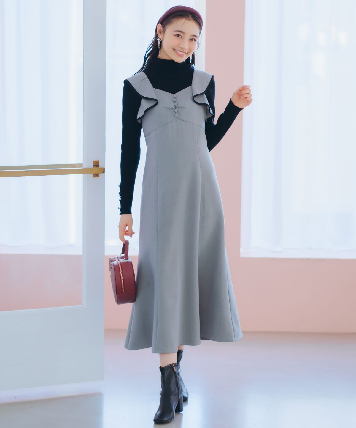 WILLSELECTION「袖リボンタートルニット」|ニット・セーター|