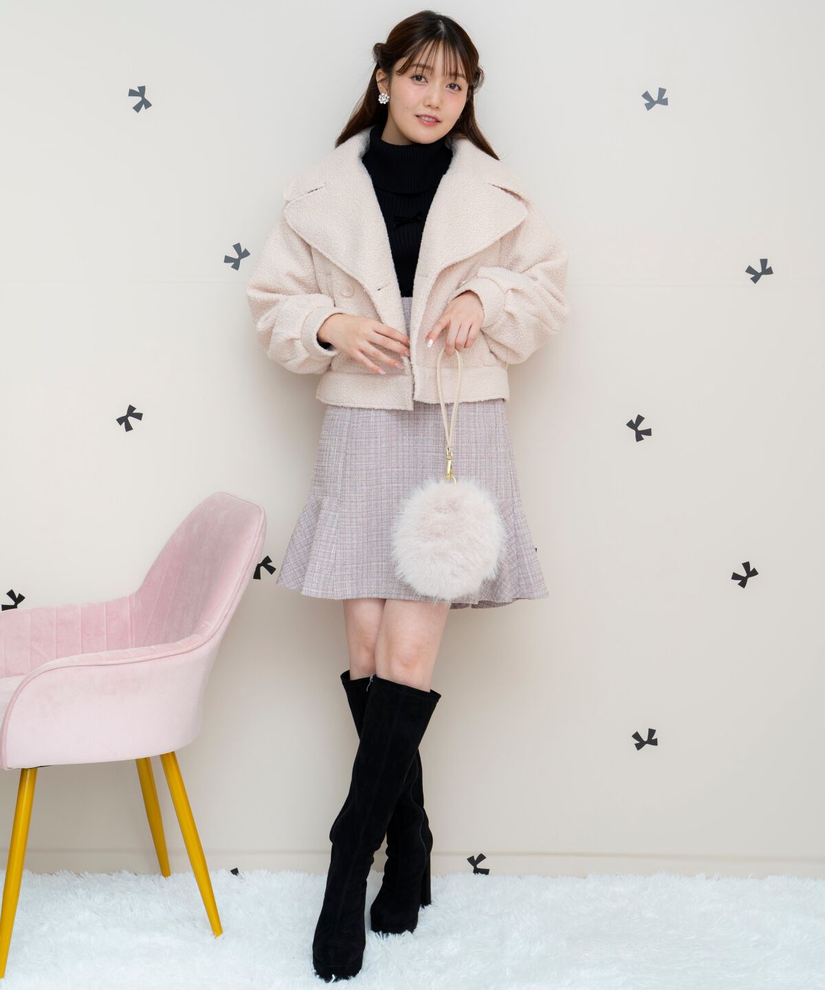 WILLSELECTION「ショート丈ブークレブルゾン」|ブルゾン・スタジャン|