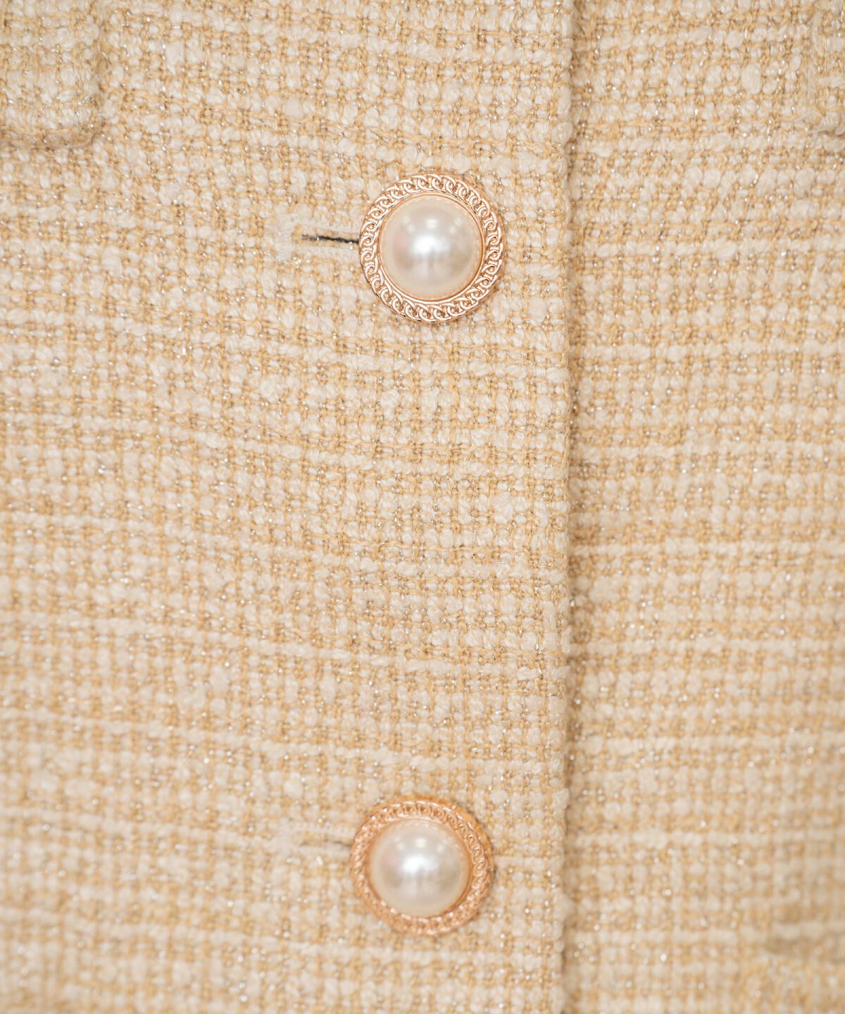 WILLSELECTION「ラメツイードノーカラージャケット」|ノーカラージャケット|