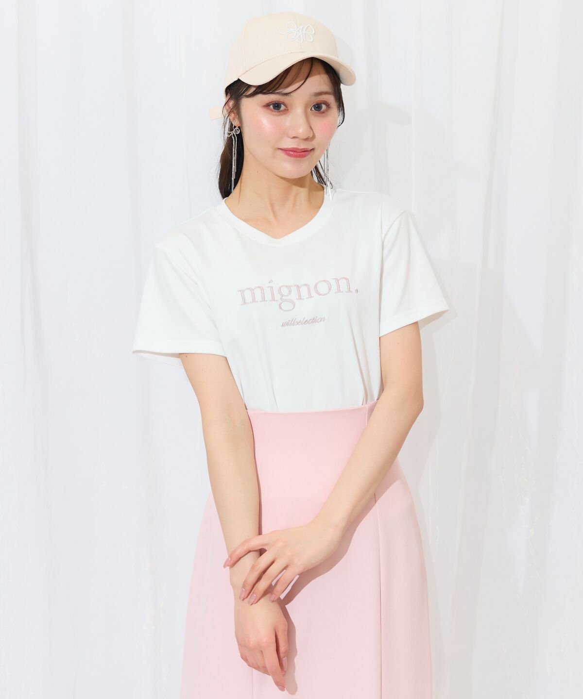 WILLSELECTION「ロゴ刺繍クルーネックTシャツ」|Tシャツ・カットソー|