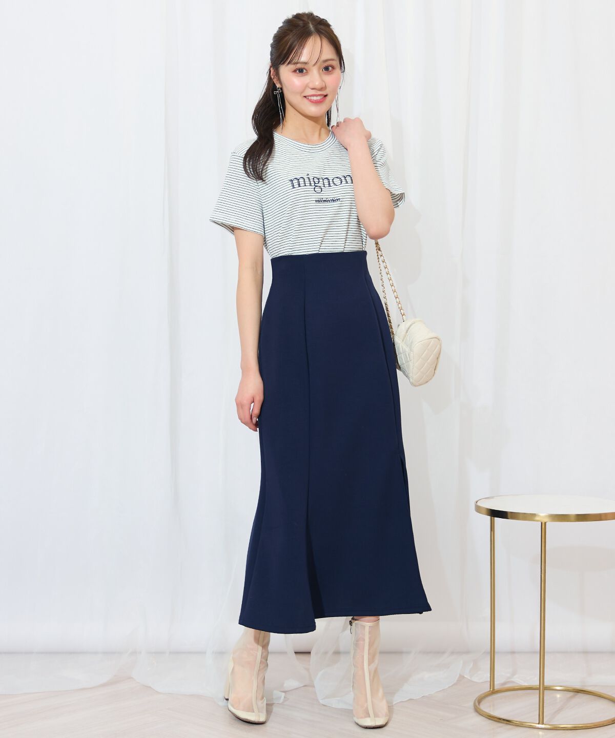 WILLSELECTION「ロゴ刺繍クルーネックTシャツ」|Tシャツ・カットソー|