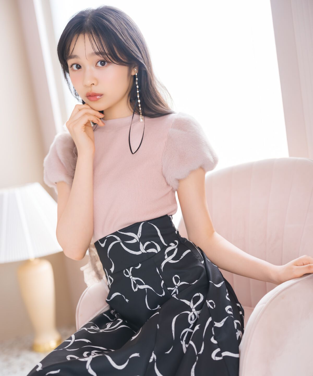 WILLSELECTION「ファースリーブニットプルオーバー」|ニット・セーター|