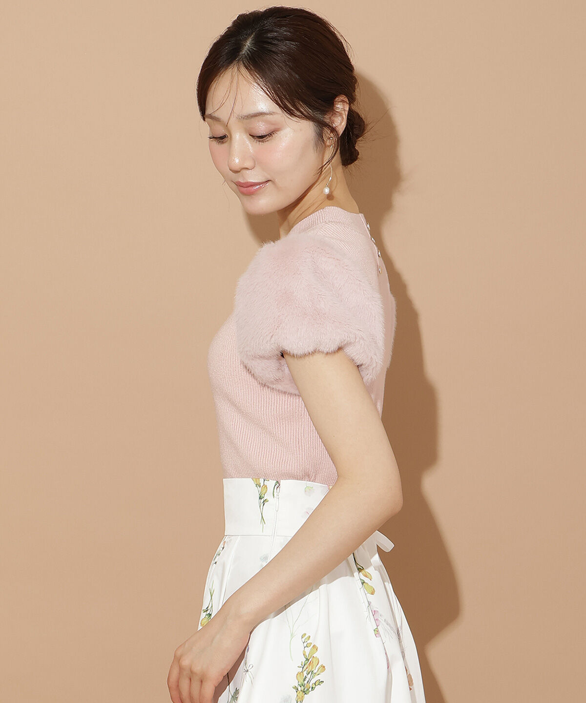 WILLSELECTION「ファースリーブニットプルオーバー」|ニット・セーター|