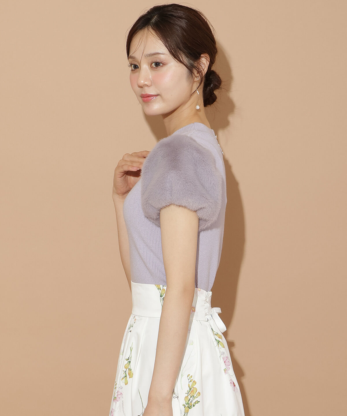 WILLSELECTION「ファースリーブニットプルオーバー」|ニット・セーター|