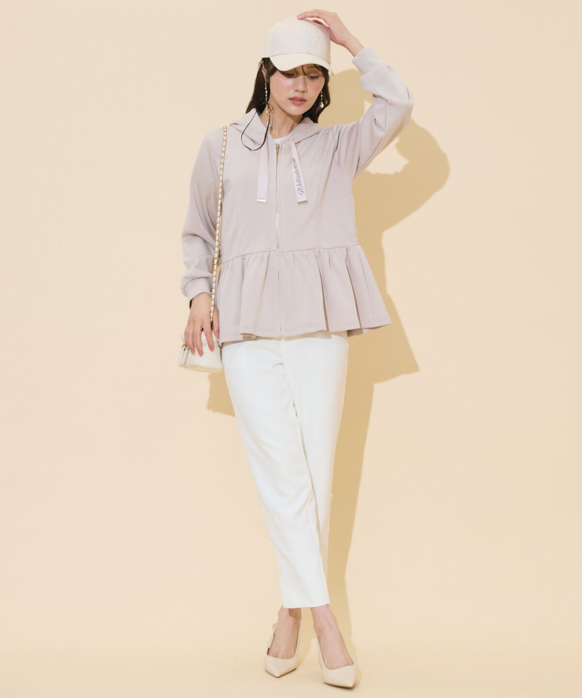 WILLSELECTION「ペプラムパーカー」|パーカー|