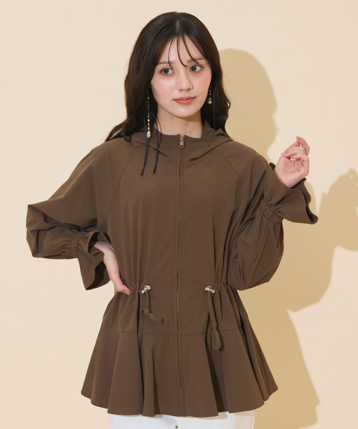 WILLSELECTION「UVカットペプラムブルゾン」|ブルゾン・スタジャン|