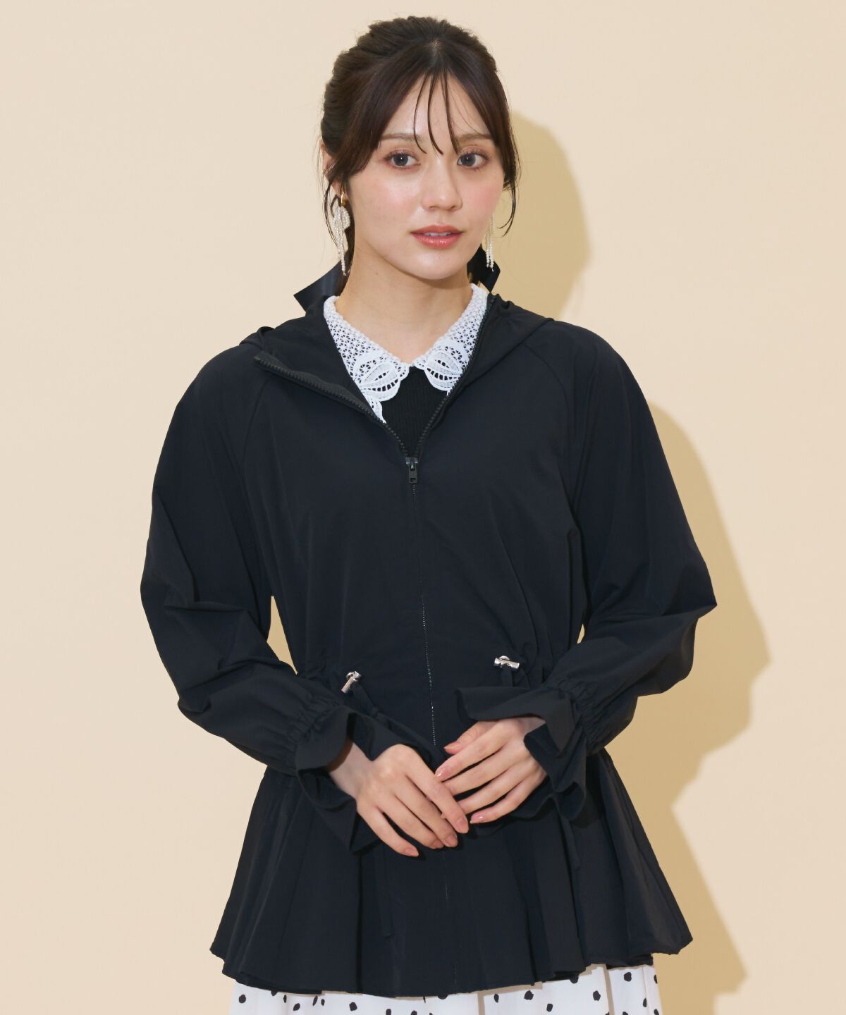 WILLSELECTION「UVカットペプラムブルゾン」|ブルゾン・スタジャン|