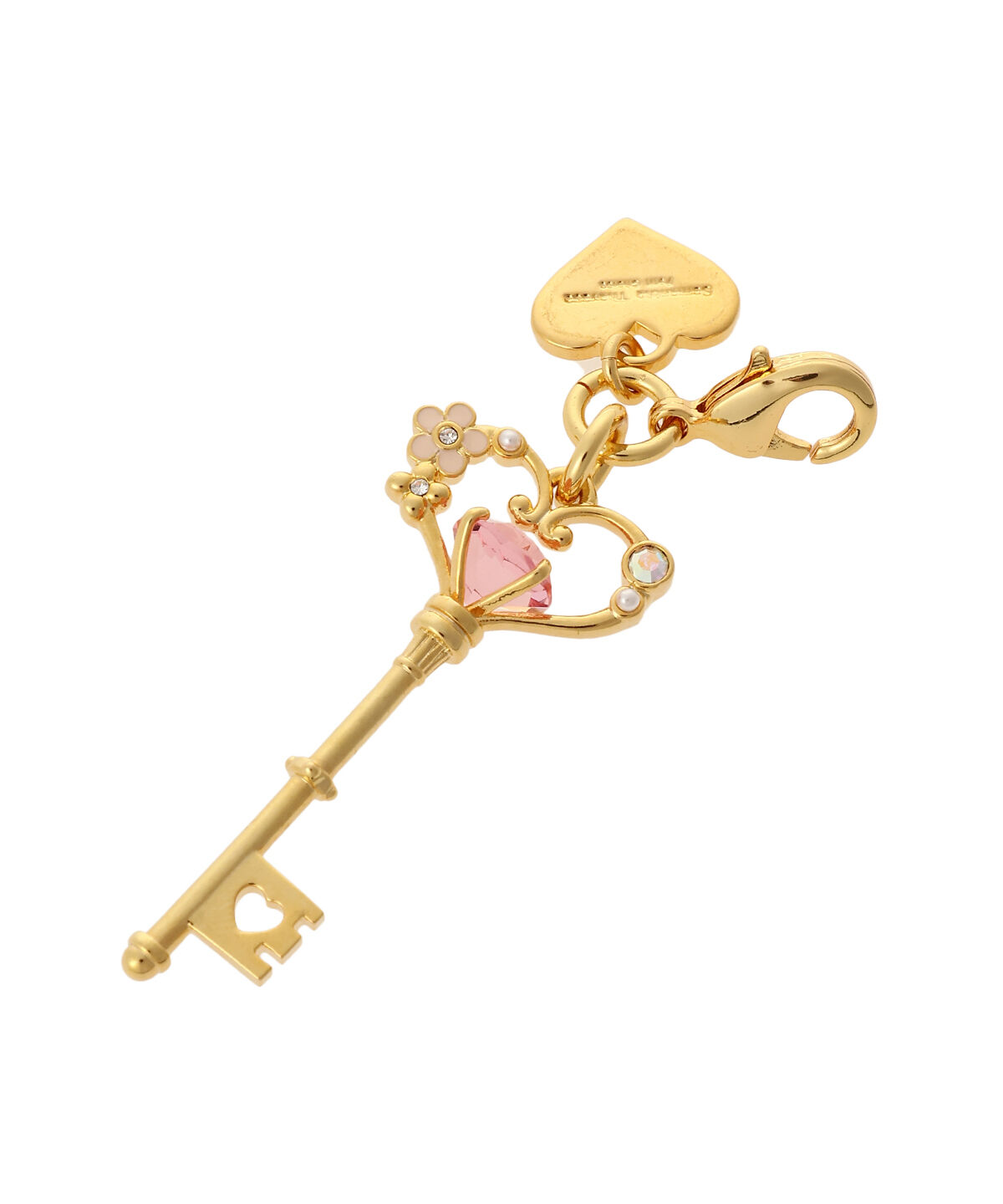 Samantha Thavasa Petit Choice「ダイヤハートファスナーチャーム」|チャーム・キーホルダー|ピンク