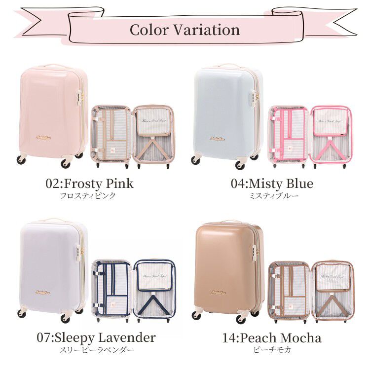 Jewelna Rose「トロトゥール　キャンディポケット　スーツケース　機内持ち込み　34リットル　1-2泊におすすめ　39871」|キャリーケース|