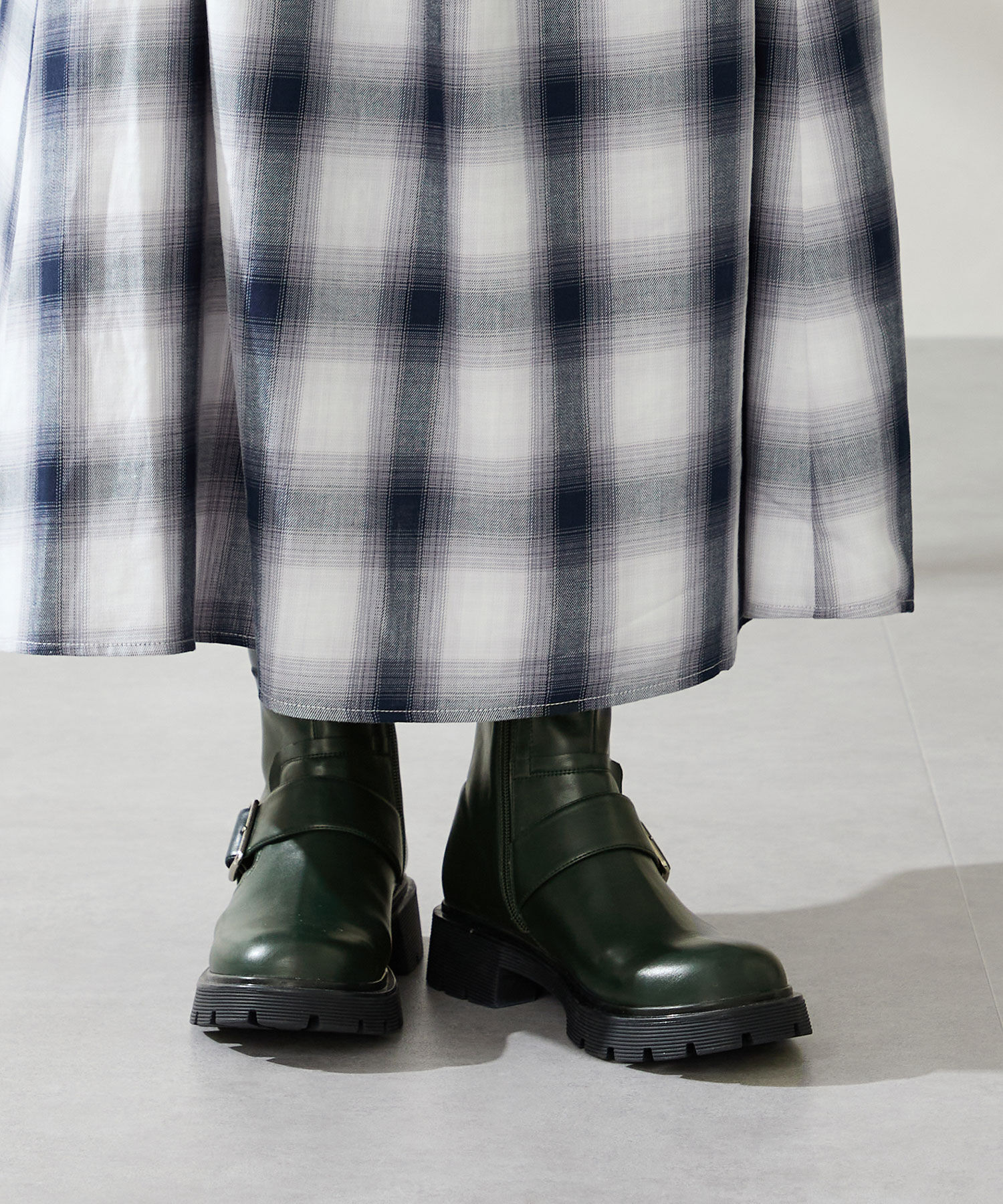 ORiental TRaffic「●2025秋冬新作● エンジニアト ショートブーツ /51411　ゆったり」|ショートブーツ|