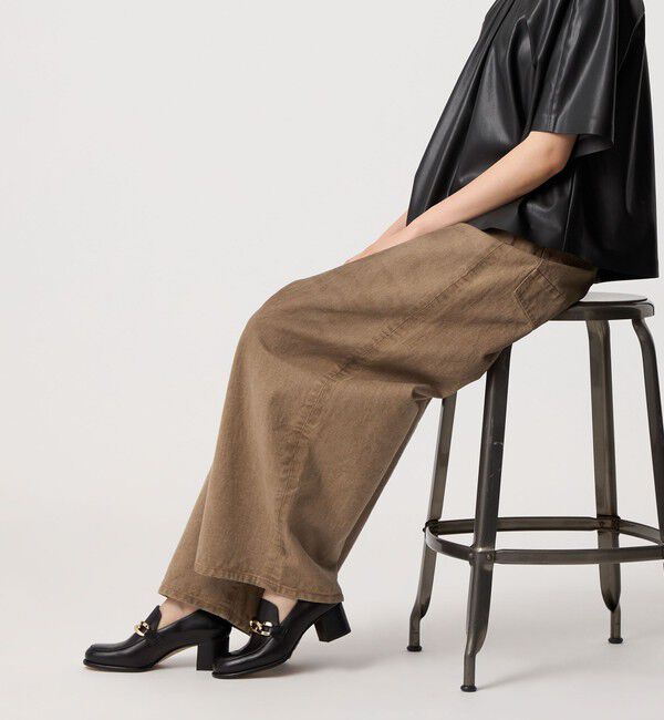 ODETTE E ODILE「チェーンヒールアップローファーパンプス55&uarr;」|パンプス|