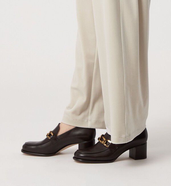 ODETTE E ODILE「チェーンヒールアップローファーパンプス55&uarr;」|パンプス|