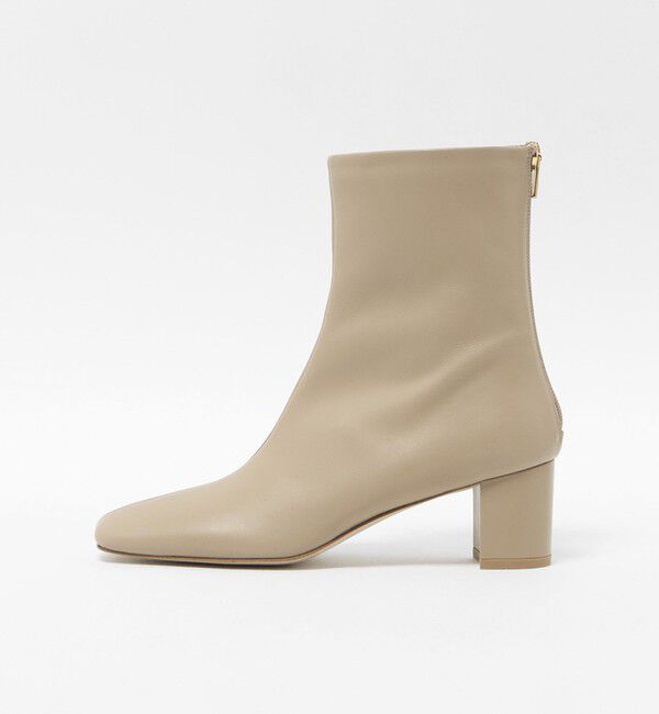 ODETTE E ODILE「スクエアセンターシーム ショートブーツ55&uarr;」|ショートブーツ|BEIGE