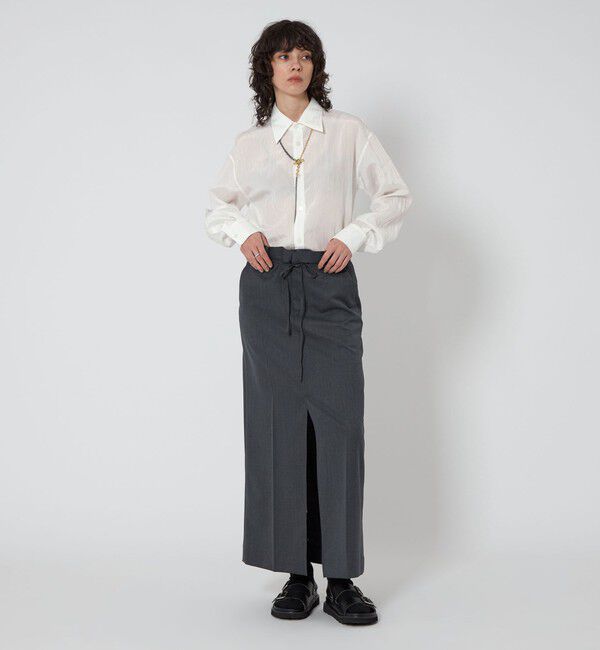 ASTRAET「＜ASTRAET＞ストライプ シアー レギュラーカラーシャツ UNISEX」|シャツ・ブラウス|