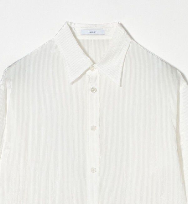 ASTRAET「＜ASTRAET＞ストライプ シアー レギュラーカラーシャツ UNISEX」|シャツ・ブラウス|
