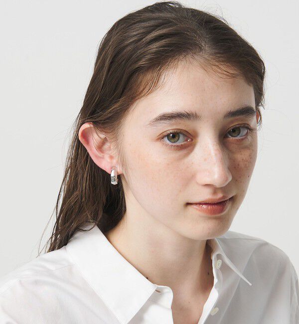 UNITED ARROWS「アンギュラー Jシェイプ イヤリング」|イヤリング|