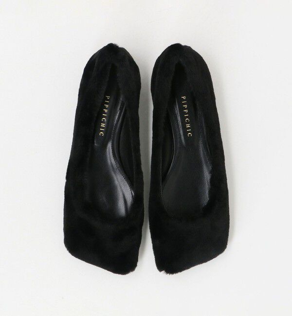 UNITED ARROWS「【別注】＜PIPPICHIC＞LINDA フェイクファー フラットシューズ」|その他|