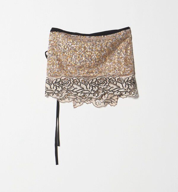 AEWEN MATOPH「＜AEWEN MATOPH＞チュールスパンコールレースラップスカート」|スカート|