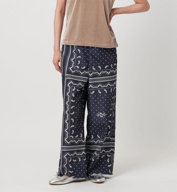 UNITED ARROWS「タフタ プリント イージーパンツ ‐ウォッシャブル‐」|その他|その他1