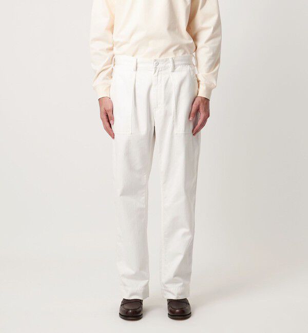 UNITED ARROWS「ヘリンボーン ファティーグパンツ」|チノ|