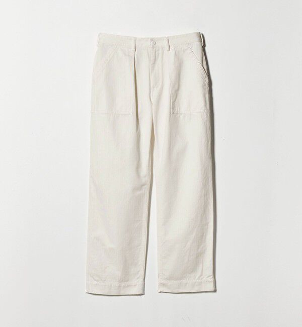UNITED ARROWS「ヘリンボーン ファティーグパンツ」|チノ|