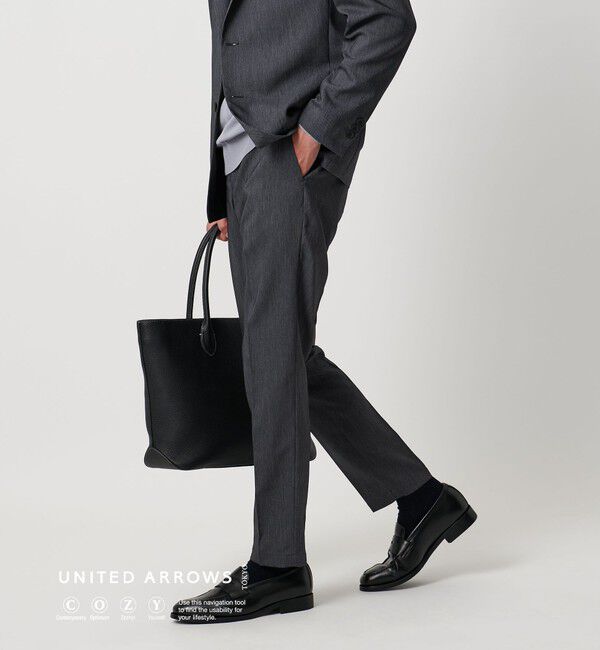 UNITED ARROWS「デニムライク ノープリーツ パンツ UA COZY ‐ウォッシャブル ヨコストレッチ‐」|スーツ|NAVY