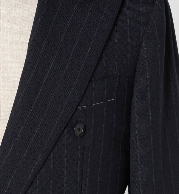 UNITED ARROWS「ワイドストライプ ダブル 6ボタン スーツ MC‐MODEL ヨコストレッチ」|スーツ|