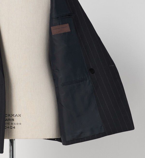 UNITED ARROWS「ワイドストライプ ダブル 6ボタン スーツ MC‐MODEL ヨコストレッチ」|スーツ|