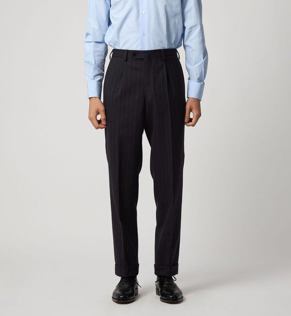 UNITED ARROWS「ワイドストライプ ダブル 6ボタン スーツ MC‐MODEL ヨコストレッチ」|スーツ|