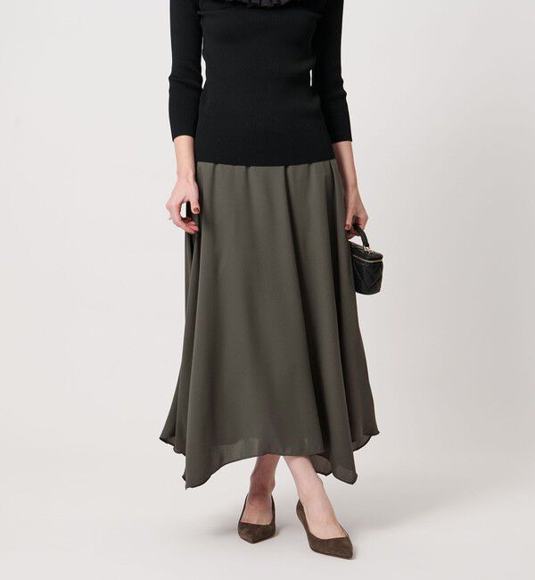 UNITED ARROWS「イレギュラー ヘム フレア スカート」|フレア|