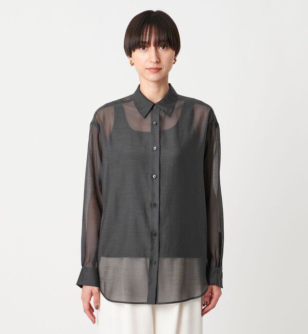 UNITED ARROWS「シアー シャツ -ウォッシャブル-」|シャツ・ブラウス|