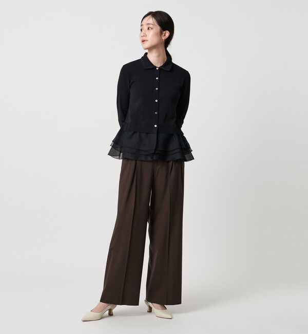 UNITED ARROWS「トロピカル ２タック ワイドパンツ ストレッチ」|チノ|