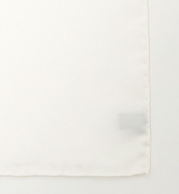UNITED ARROWS「ツイル ホワイト チーフ」|ハンカチ|