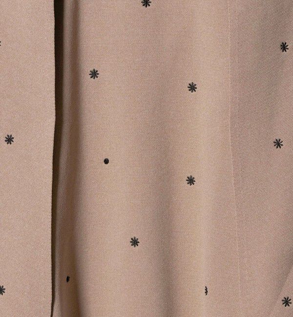 UNITED ARROWS「エンブロイダリー フラワー ケープニット ‐ウォッシャブル‐」|ニット・セーター|