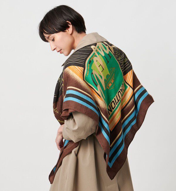 UNITED ARROWS「【一部別注】＜manipuri＞W/SI ストール 25FW」|ストール|MD.BROWN