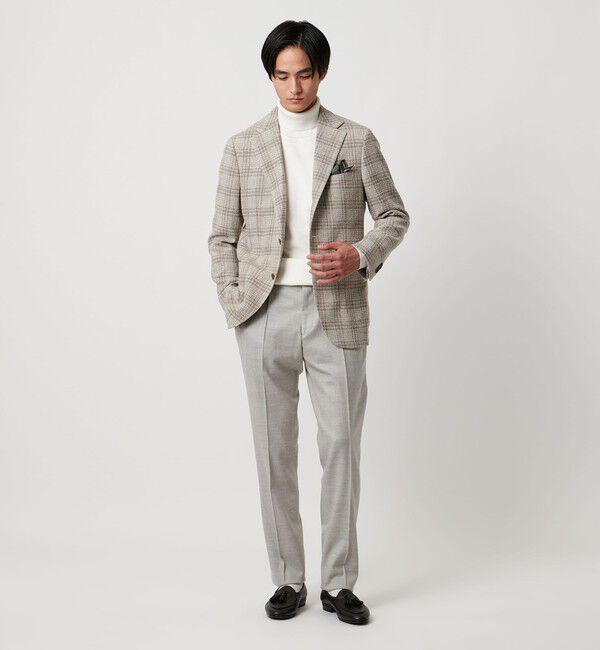 UNITED ARROWS「ファンシーチェック 3ボタン ジャケット C‐MODEL」|テーラードジャケット|