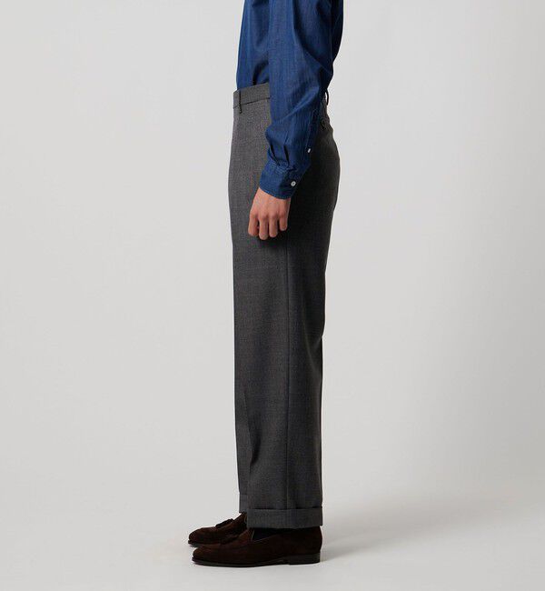 UNITED ARROWS「シャークスキン  2インプリーツ スラックス」|スラックス|