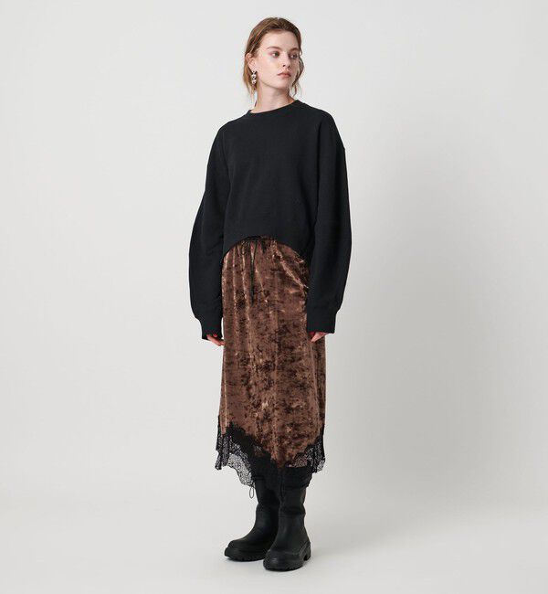 ASTRAET「＜ASTRAET＞ ウラケ サイドジップ クルーネックスウェット」|スウェット・ジャージ|