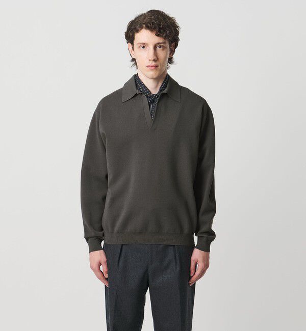 UNITED ARROWS「フォーシーズンズ ミラノリブ スキッパー ニット」|ニット・セーター|