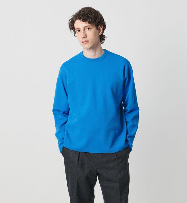 UNITED ARROWS「フォーシーズンズ ミラノリブ クルーネック ニット」|ニット・セーター|COBALT
