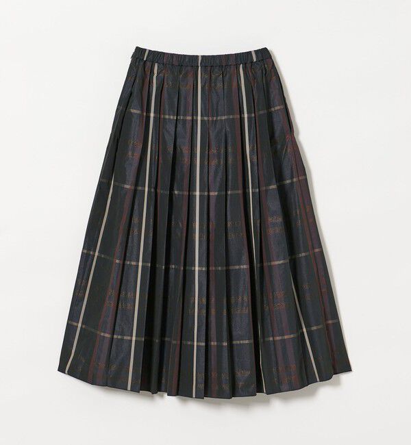 UNITED ARROWS「チェック タフタ プリーツスカート」|スカート|