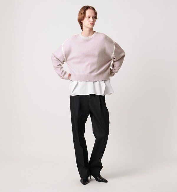 AEWEN MATOPH「＜AEWEN MATOPH＞コットンカシミヤ クラムステッチニット」|ニット・セーター|